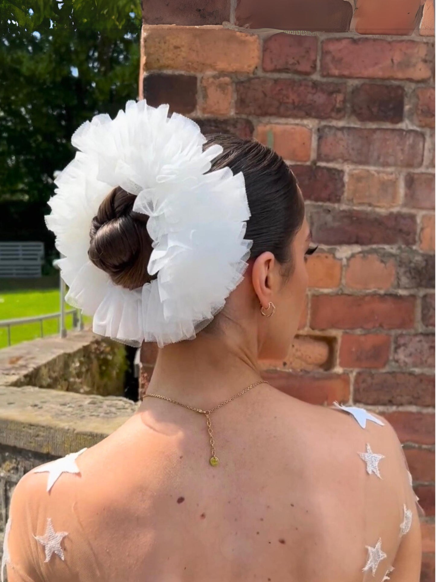 Tulle Bridal Scrunchie