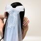 Embellished Tail Bow Veil