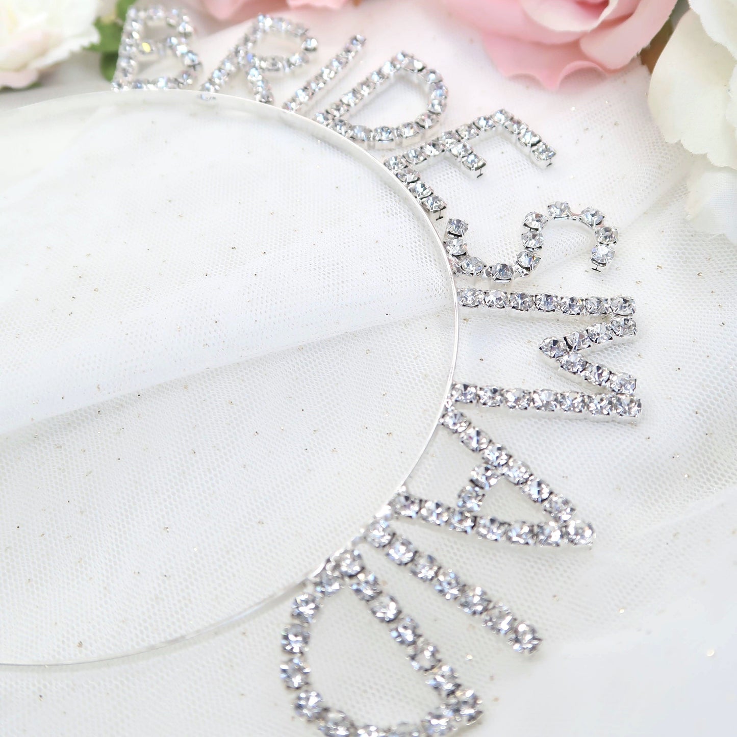 Bridesmaid hen party headbands in silver