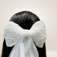 handmade beaded hair bow 