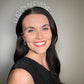 HO HO HO Slogan Christmas Crown in Silver