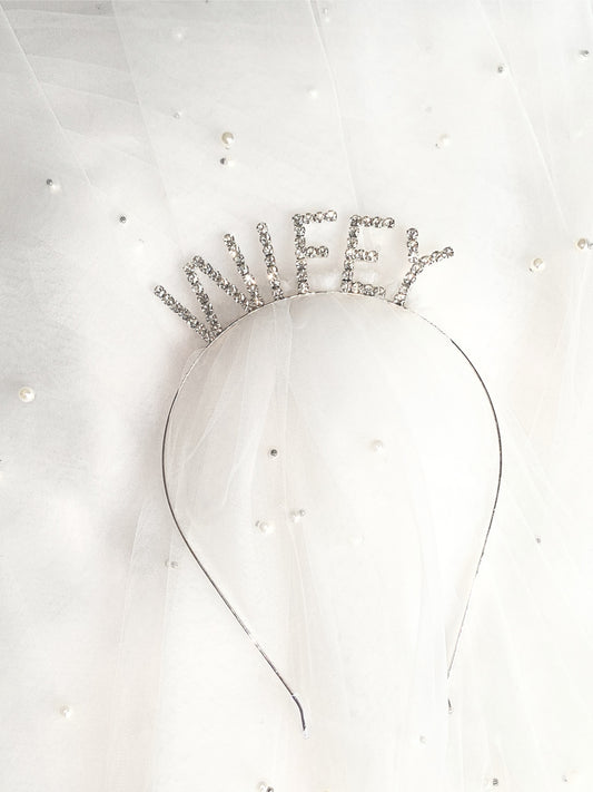 Wifey Veil with headband