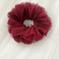 Bridesmaids Tulle Oversized XXL Scrunchie in Burgundy colour