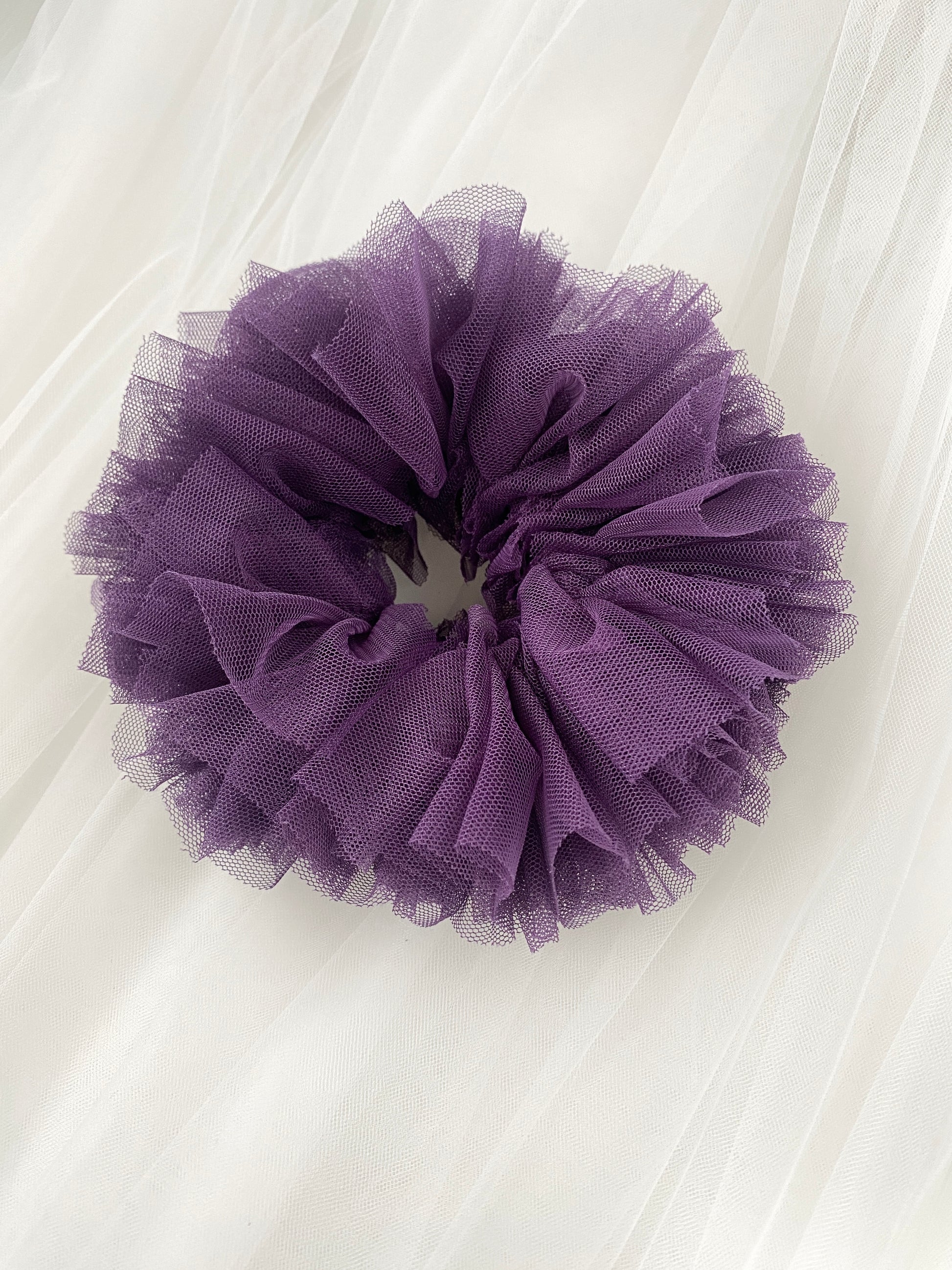 Grape Bridesmaids Tulle Oversized XXL Scrunchie