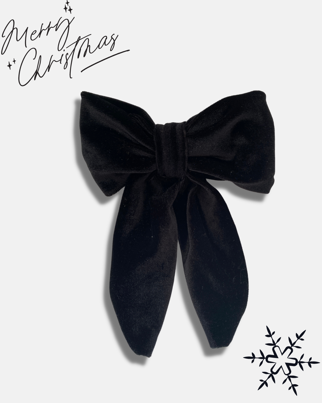 Velvet Hair Bow Clip