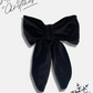Handmade Velvet Hair Bow Barrette Clip