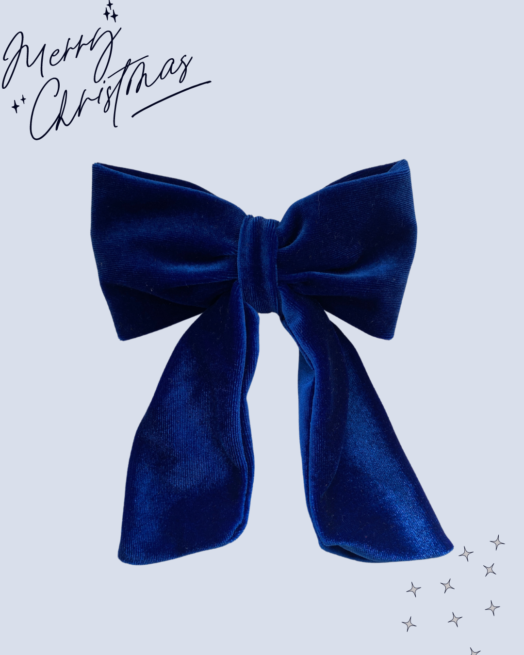 Velvet Hair Bow Clip