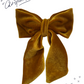 Handmade Velvet Hair Bow Barrette Clip