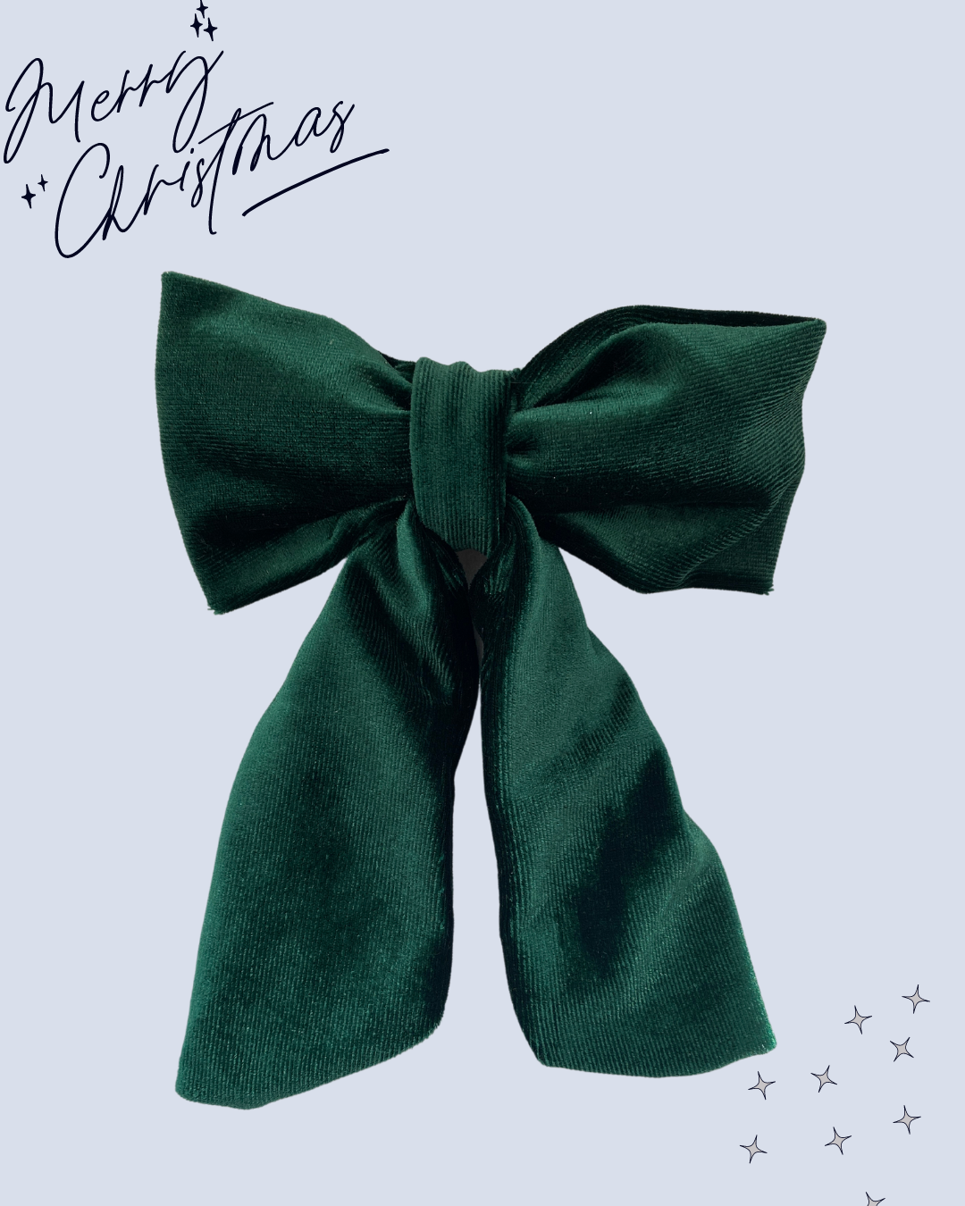 Velvet Hair Bow Clip