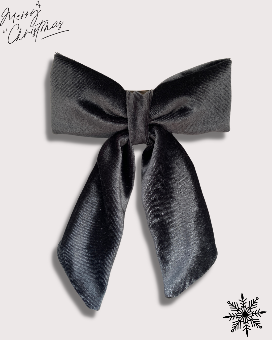 Velvet Hair Bow Clip