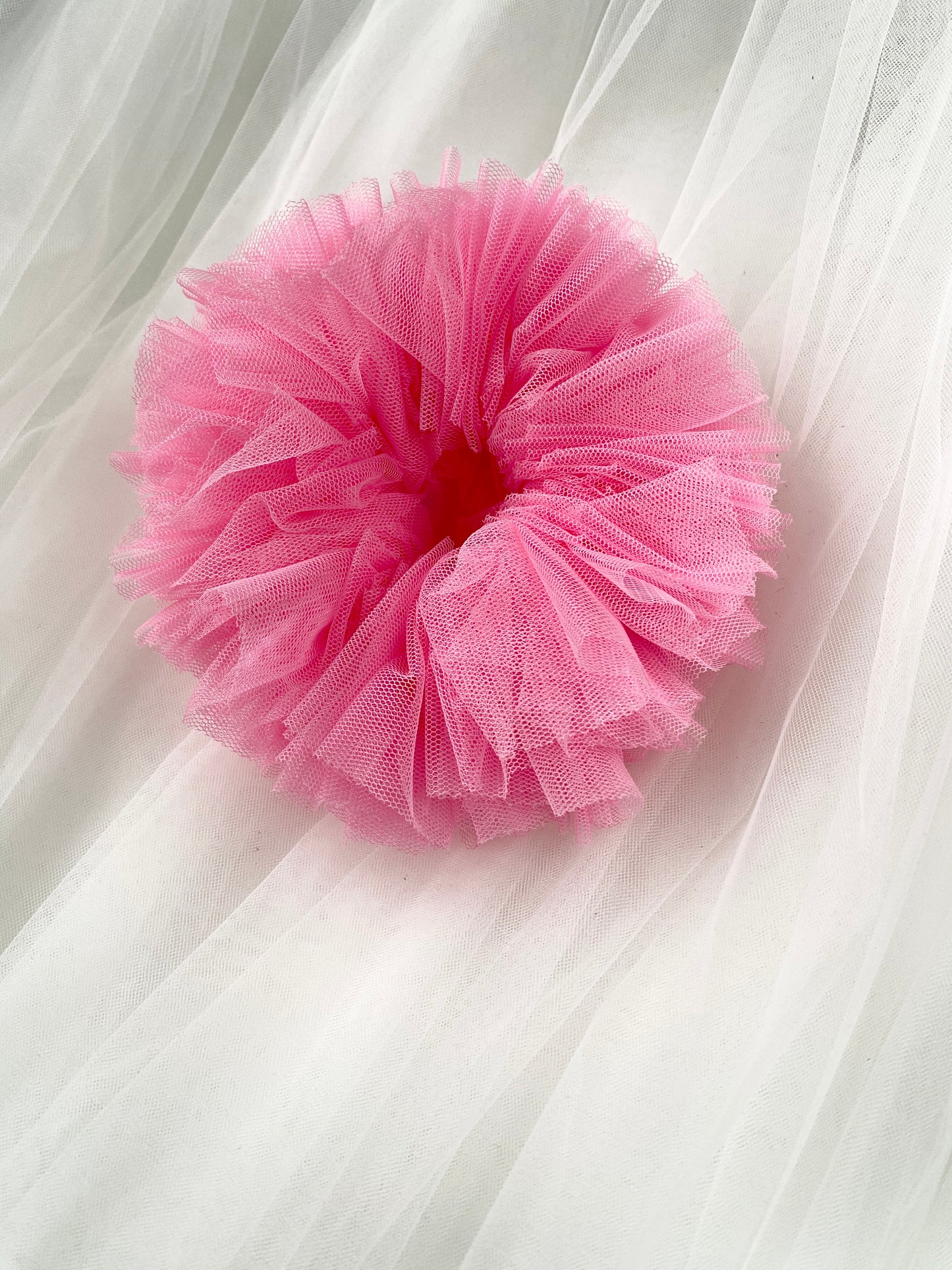 Pink Bridesmaids Tulle Oversized XXL Scrunchie